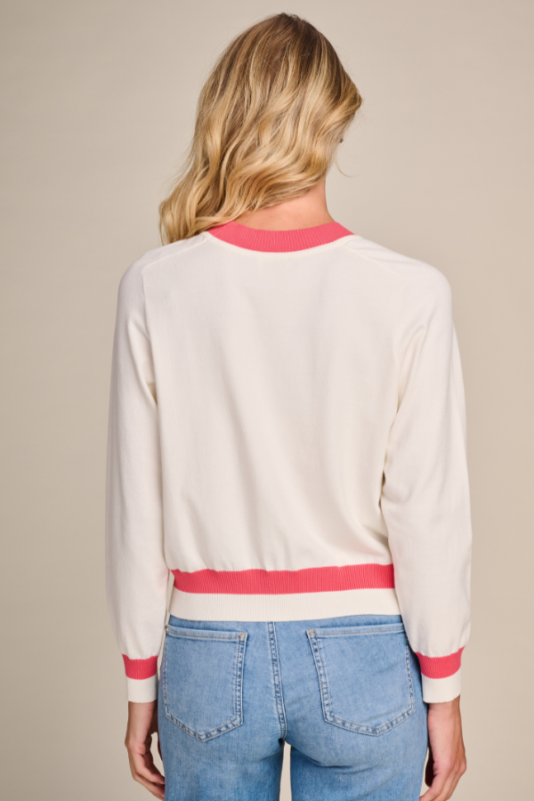 Spaska Contrast - Off White+red