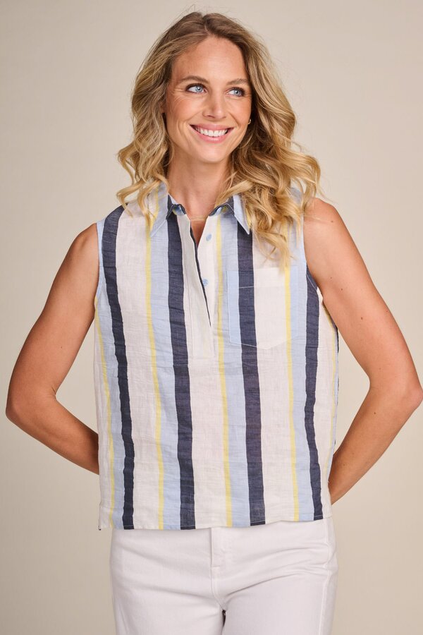 Tapia   Blouse - Multi Stripe