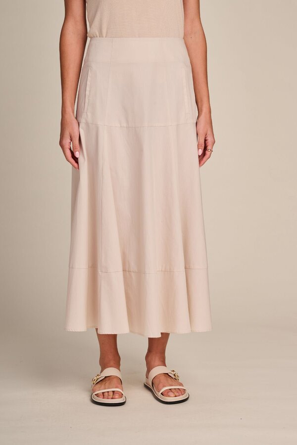 Arabela  Plain Skirt - Beige