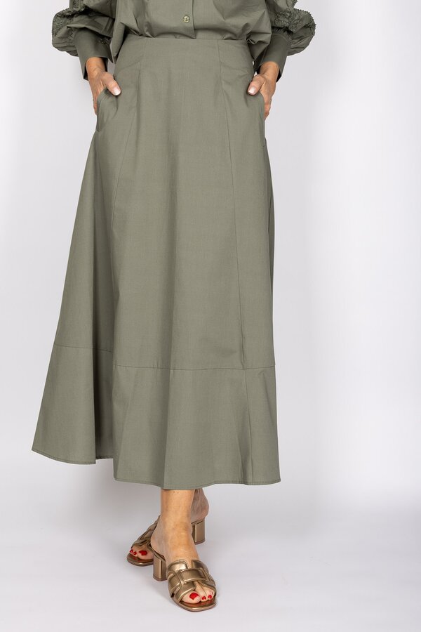Arabela Plain Skirt - Foilage